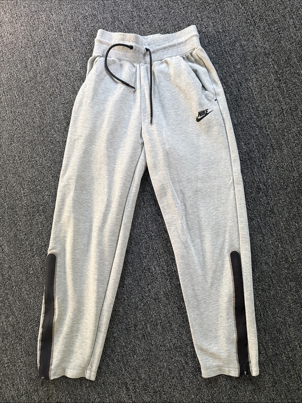 Nike Light Gray Joggers with Black Trim